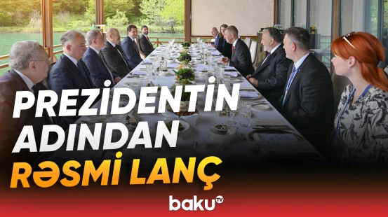 Qəbələdə İlham Əliyevin adından Çexiyanın Baş nazirinin şərəfinə rəsmi lanç verilib