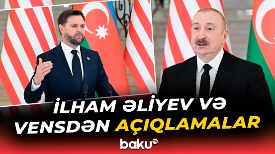 İlham Əliyev və ABŞ-nin Vitse-prezidenti mətbuata bəyanatlarla çıxış etdilər