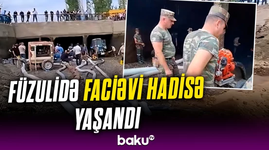 FHN görüntülər yaydı | Kanalda batan yeniyetmə ilə bağlı video