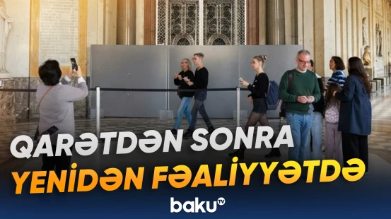 Luvr muzeyinin Apollon qalereyası 9 aylıq fasilədən sonra açılıb