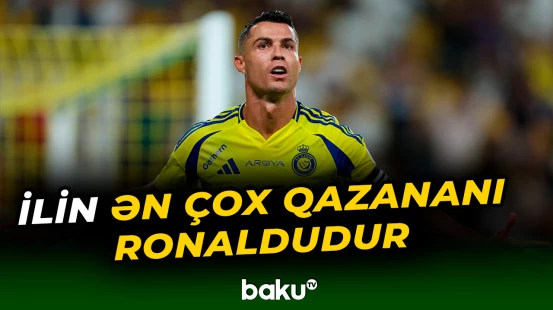 Kriştianu Ronaldu 2025-ci ildə 280 milyon dollar qazanıb