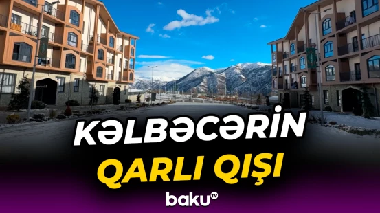 Ağ örpəyə bürünən Kəlbəcərdən ürəkləri isidən görüntülər