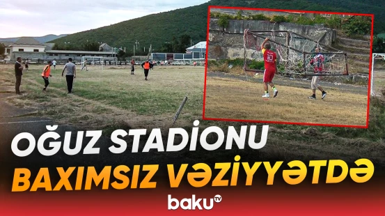 Oğuzda meydançanı kol-kos basıb, tribunalar dağılıb