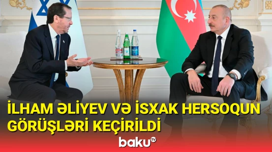 Azərbaycan və İsrail prezidentlərinin təkbətək və geniş tərkibdə görüşü