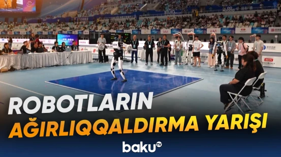 Humanoid hakimlər masasının üzərinə yıxılıb