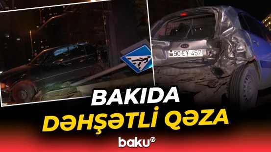 Heydər Əliyev prospektində ağır qəza
