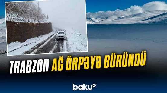 Trabzon ağ örpəyə büründü