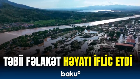 Çində şiddətli yağışlar 44 nəfərin ölümünə səbəb oldu