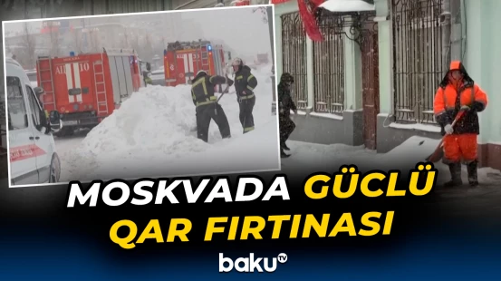 Şəhər bir gündə aylıq qar normasının 70 faizi ilə üzləşib