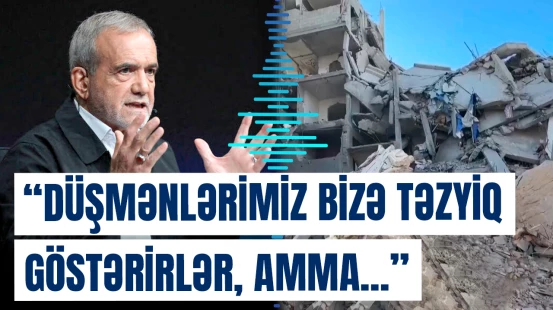 “Genişmiqyaslı cinayətlər və qırğınlar törədənlər indi...” | Pezeşkiandan diqqətçəkən çıxış