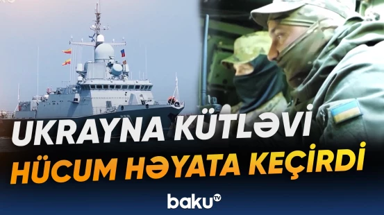 Rusiyanın raket daşıyan gəmisi vuruldu