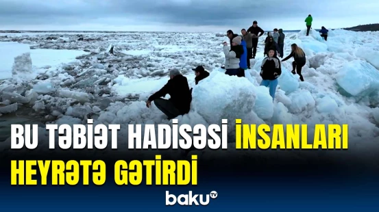 Yenisey çayında nadir təbiət hadisəsi baş verdi