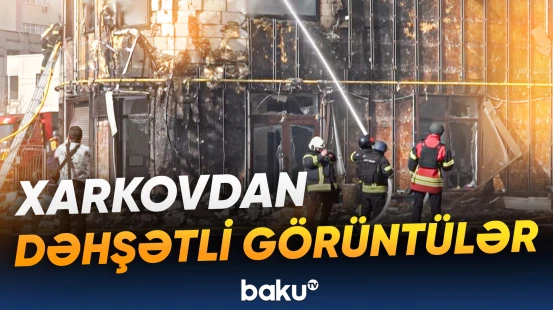 Xarkovda yaşayış binası vuruldu | Yaralananlar var