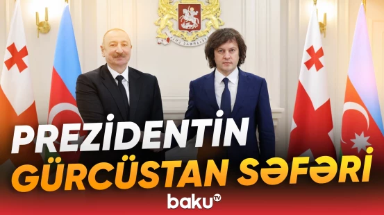 Azərbaycan Prezidenti İlham Əliyev Gürcüstana dövlət səfərinə gedib - Baku TV