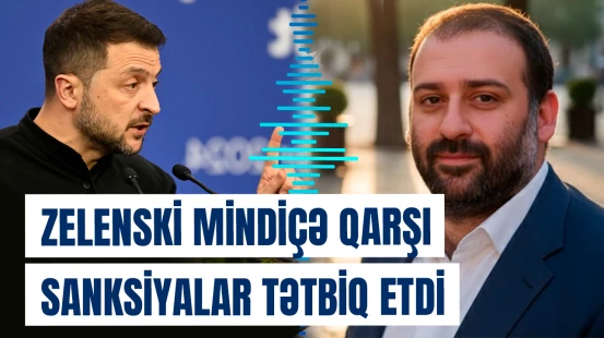 Zelenski öz həmkarı Mindiçə qarşı sanksiyalar tətbiq etdi