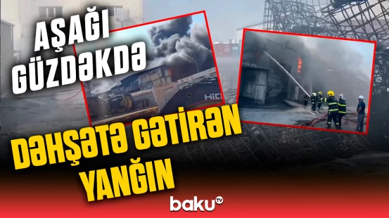 Abşeronda panika | Boya zavodundakı yanğında son vəziyyət necədir?