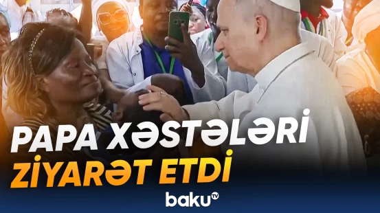 Papa XIV Leo Dualada xəstələrə baş çəkdi