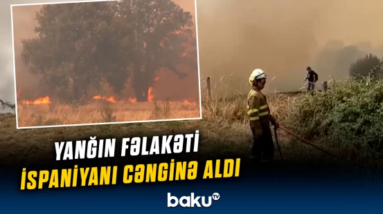 İspaniyada meşə yanğınları ilə mübarizə davam edir