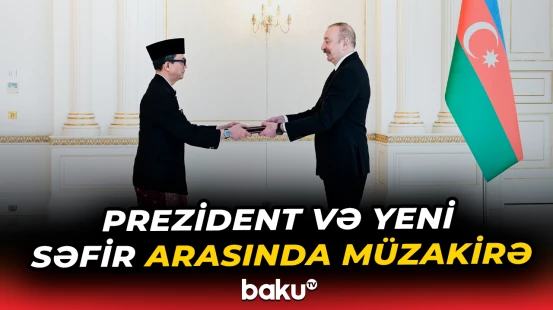 İndoneziyanın Azərbaycanda yeni təyin olunmuş səfiri Prezidentin qəbulunda