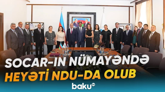 Şirkətin tələbələr üçün yaratdığı imkanlar müzakirə edilib - Baku TV