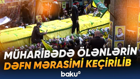 Livanda müharibə zamanı ölənlərin dəfn mərasimi keçirilib