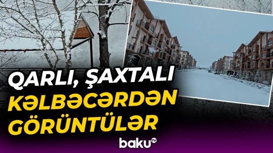 Kəlbəcərdən füsunkar qış mənzərəsi