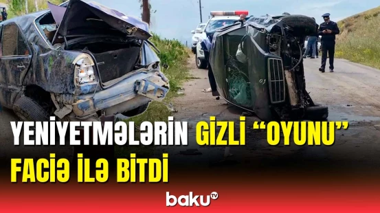 Valideyninin maşınını sürən yeniyetmə dostları ilə birgə ağır qəza törətdi