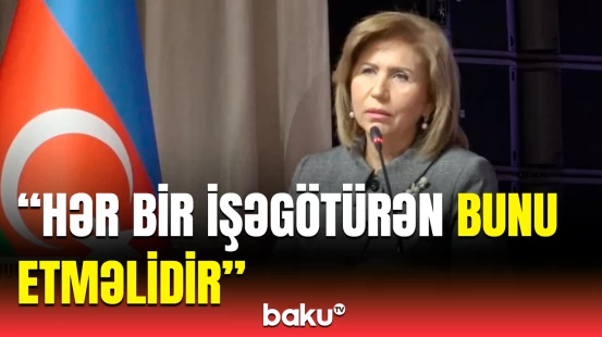Bahar Muradova işçi hüquqlarından danışdı