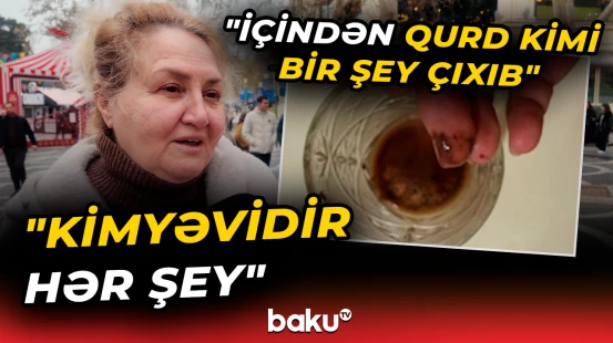 Meyvə şirəsinin içindən çıxan naməlum maddə nədir? - Baku TV