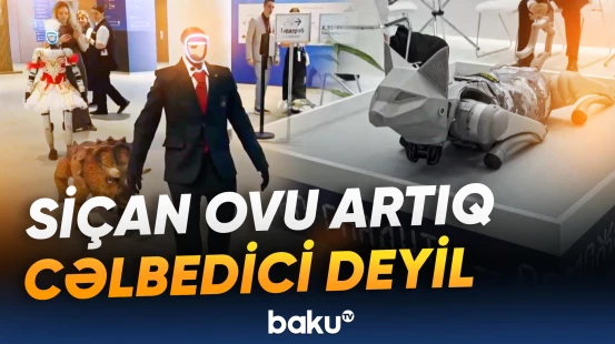 Robot pişiyin təqdimatının keçirildiyi forum