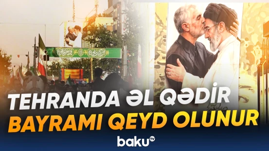 İranda sakinlər bayram yürüşünə qatılıblar