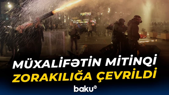 Albaniyadakı mitinqdə gərgin anlar yaşandı