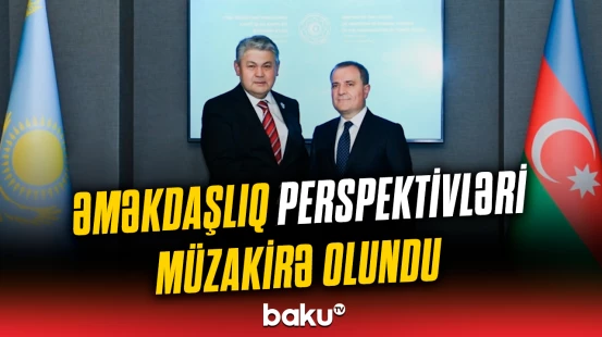 Ceyhun Bayramov Yermek Koşerbayevlə görüşdü