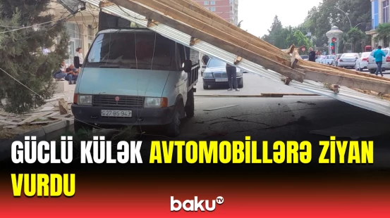 Xaçmazda güclü külək bir sıra fəsadlar törətdi