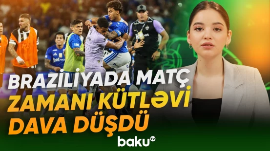 Braziliyada futbol matçında oyunçular arasında kütləvi dava düşüb