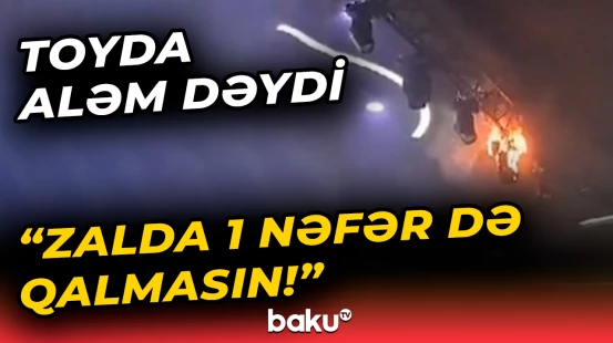 Bakıda şadlıq evində toy zamanı qorxulu anlar yaşandı