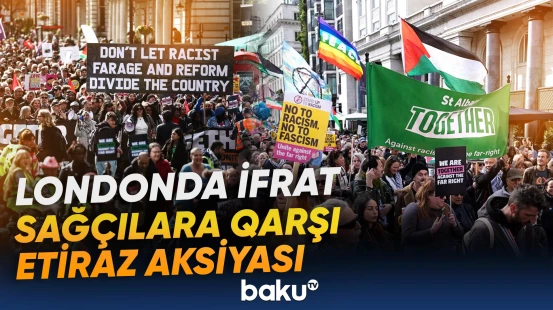 Londonda ifrat sağçılara qarşı etiraz aksiyası