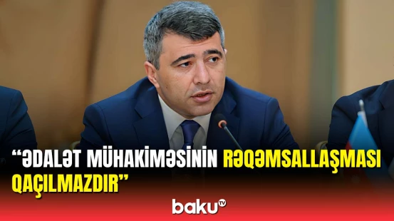 İnam Kərimovdan elektron məhkəmə sistemi ilə bağlı açıqlama