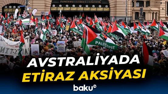 İsrail Prezidentinin səfərinə qarşı Melburnda etirazlar