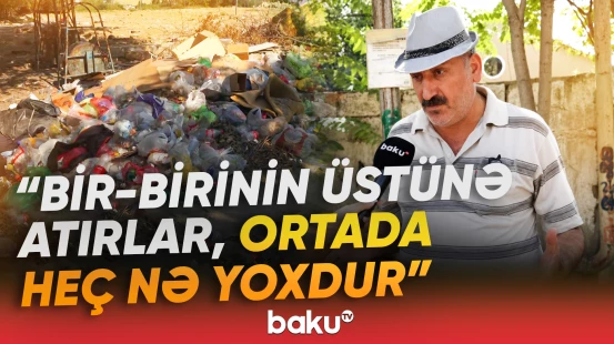 Sabunçu sakinlərinin yol və zibil problemi