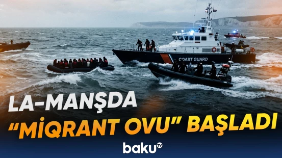 Miqrantları daşıyan gəmi təhlükəsizlik qüvvələrinin hədəfinə çevrilib