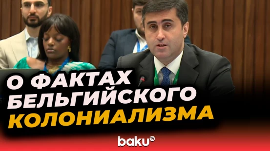 Глава БИГ Аббас Аббасов о бельгийском колониализме на международной конференции в Баку