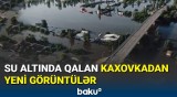 BAKU TV su altında qalan Kaxovkada