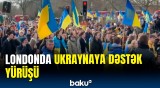Rusiya-Ukrayna müharibəsinin 2-ci ildönümü ilə əlaqədar dəstək yürüşü keçirilib