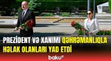 Prezident və birinci xanım Həzi Aslanovun məzarını ziyarət etdi