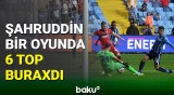 Şahruddin Məhəmmədəliyev 1 oyunda 6 top buraxıb