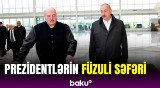 İlham Əliyev və Aleksandr Lukaşenkonun Füzuliyə səfərindən görüntülər