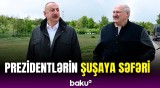 İlham Əliyev və Aleksandr Lukaşenkonun Şuşaya səfərindən görüntülər