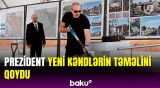 Prezident Cəbrayıl və Zəngilanda | Yeni kəndlərin təməli qoyuldu