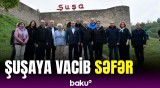 Latviya Parlamentinin sədri Şuşaya səfər edib
